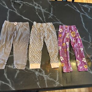 4T leggings bundle of 3 pairs